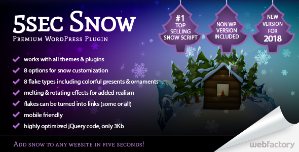 sec Snow - Christmas Joy Generator