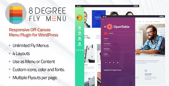 Degree Fly Menu - Responsive Off-Canvas Menu