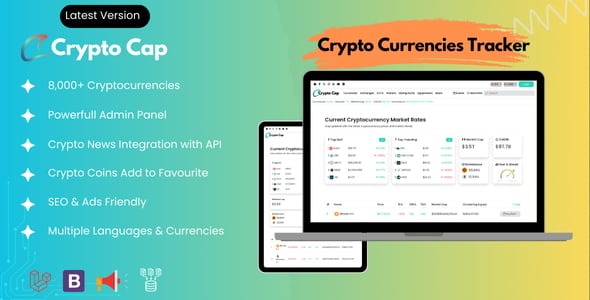 Advance Crypto Currency Tracker, Realtime Prices, Charts, Market Caps and more