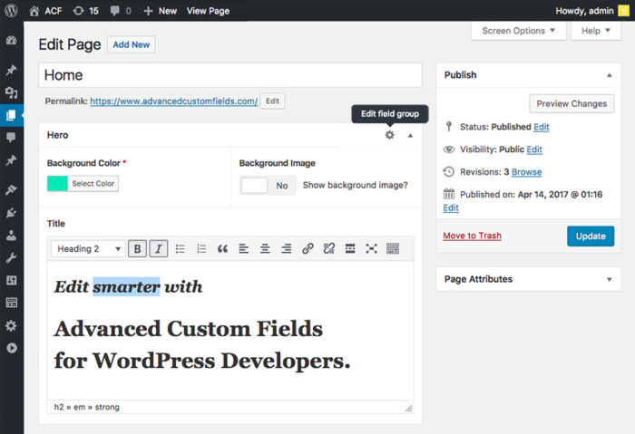 Advanced Custom Fields For Woocommerce