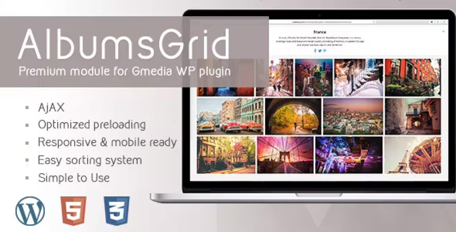AlbumsGrid | Gallery Module for Gmedia plugin