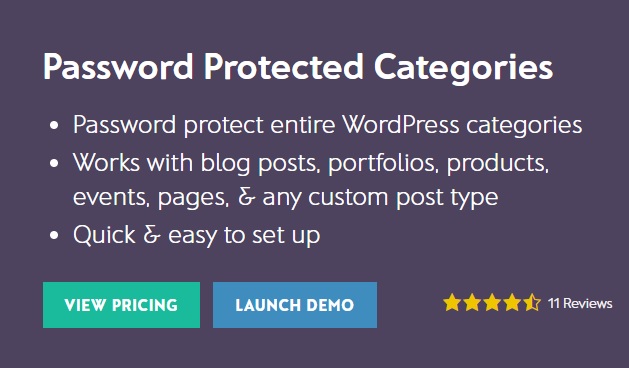 Barn Media Password Protected Categories