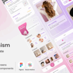 Beauty salon member booking and shopping react native mobile template .png