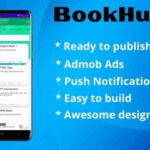 Bookhub book app user admin dashboard codermarket.png