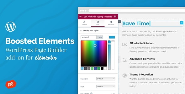 Boosted Elements | Wordpress Page Builder For Elementor