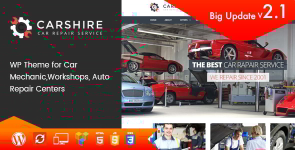 Car Shire | Auto Mechanic & Repair WordPress Theme