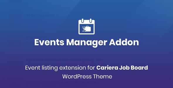 Cariera Events Manager