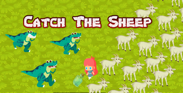 Catch The Sheep | Endless | Infinite | HTML 5 | Contruct game
