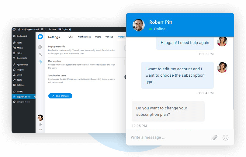 Chat - Support Board - Wordpress Chat Plugin