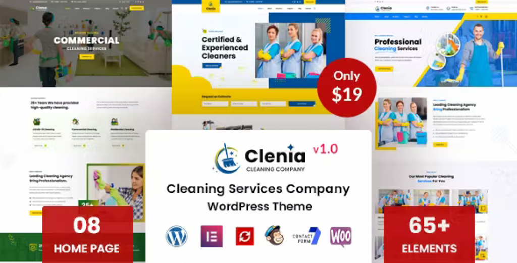 Clenia – Cleaning Services WordPress Theme