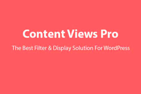 Content Views Pro - # Best Filter & Grid Plugin