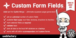 Custom Form Fields for OptIn Ninja