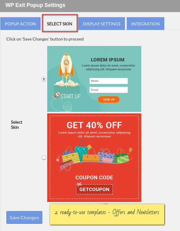 CyberChimps WP Exit Popup Plugin WordPress Plugin
