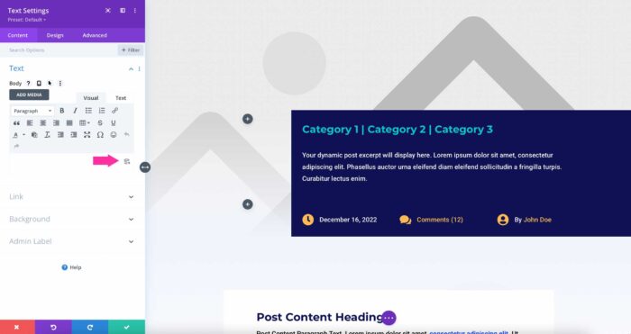 Divi Dynamic Content Extended