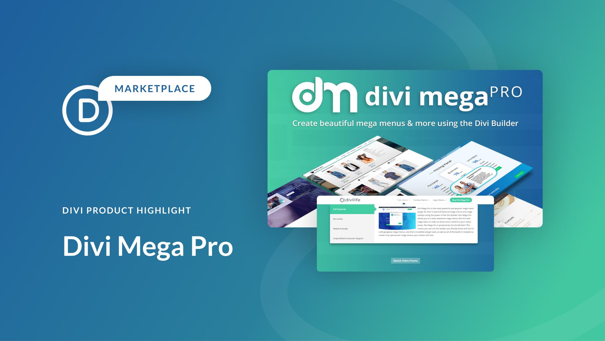 Divi Mega Pro - The Ultimate Divi Mega Menu Builder