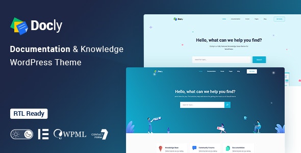 Docly- Documentation And Knowledge Base WordPress Theme