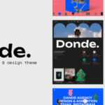 Donde artist portfolio theme gplpixel.png