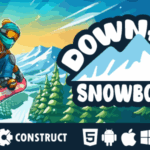 Downhill snowboard html5 mobile game gplpixel.png
