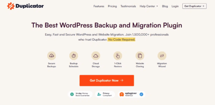 Duplicator Pro - WordPress Site Migration & BackUp