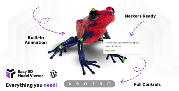 Easy D Model Viewer WordPress Plugin