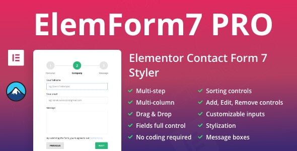 ElemForm PRO - Advanced Elementor Widget for Contact Form