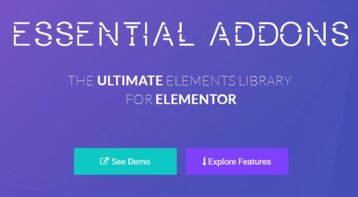 Essentials - Most Popular Elements Library For Elementor