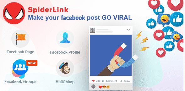 Facebook SpiderLink - Make Your Facebook Post GO VIRAL