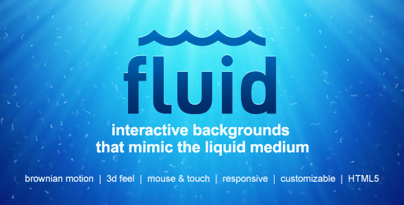 Fluid | Interactive Animated Backgrounds