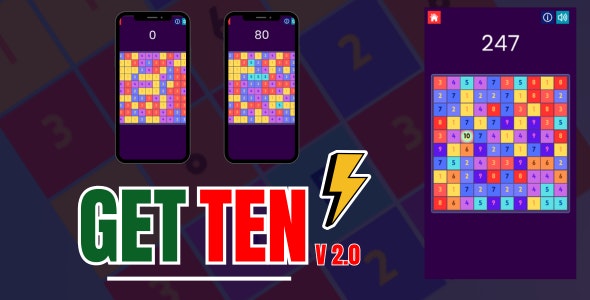 Get Ten Game HTML5 (Phaser 3)