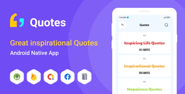 Great inspirational Quotes - Android (Kotlin)