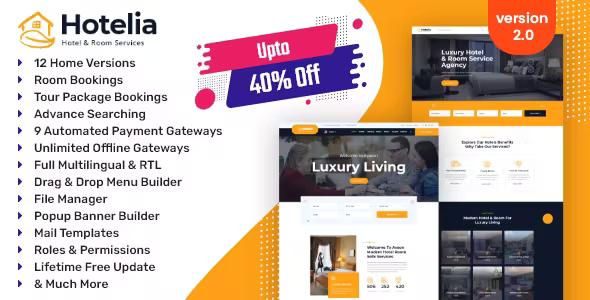 Hotelia - Hotel Booking / Tour Package Booking Management Website