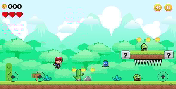 Mad Boy Adventures - HTML5 2D Side Scroller Game