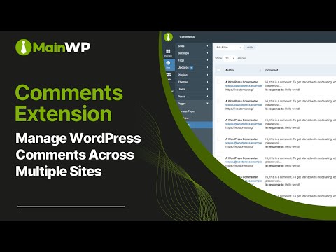 MainWP Comments