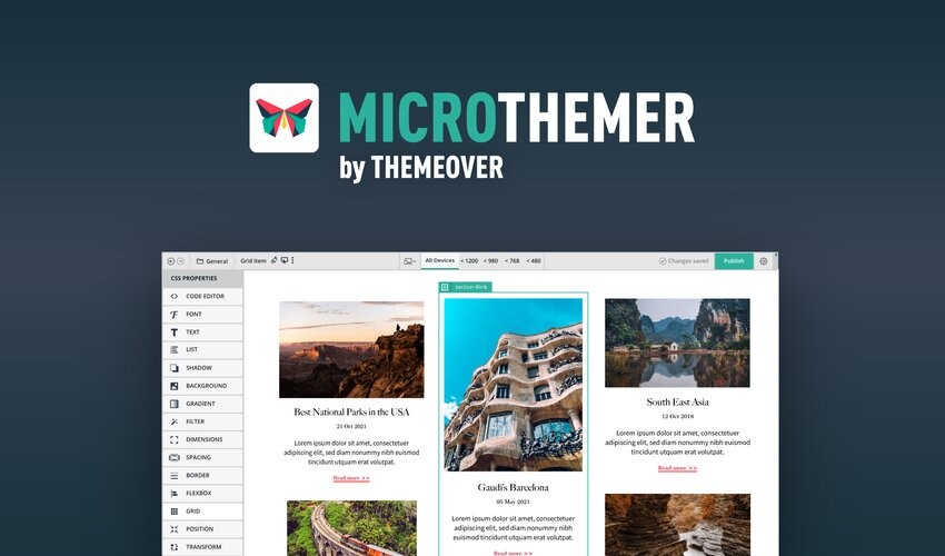 MicroThemer - WordPress CSS Editor v