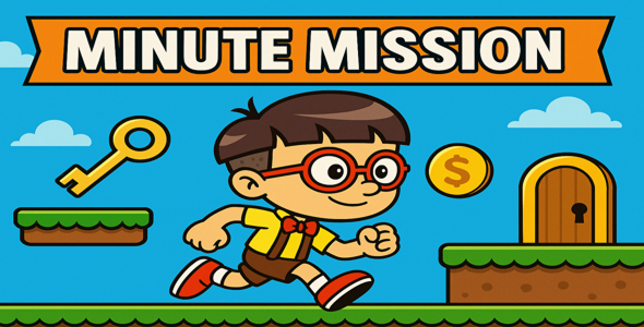 Minute Mission - HTML5 Adventure Game (Construct 3 + AdMob)