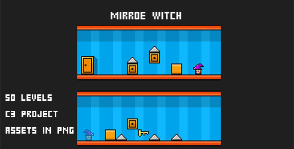 Mirror Witch | 40 Levels | Construct3