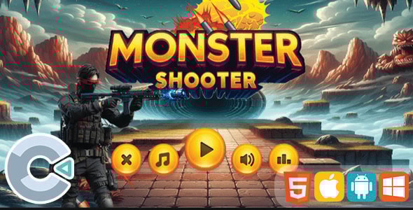 Monster Shooter (Construct 3 | HTML5)