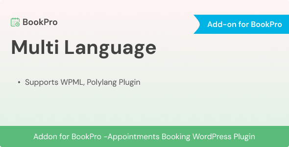 Multi Language for BookPro Plugin