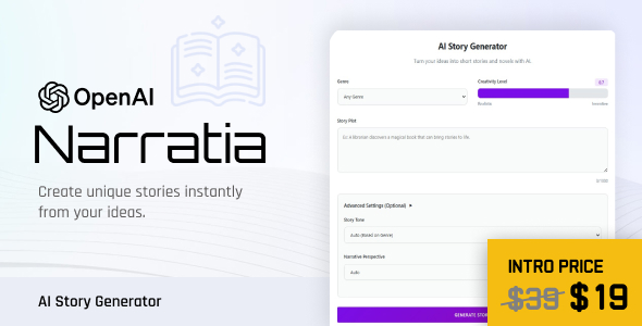 Narratia: AI Story Generator