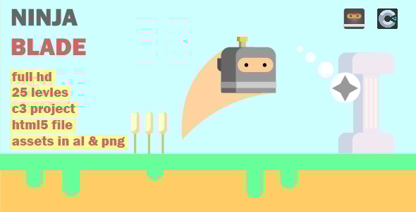 Ninja Blade : construct 3 game