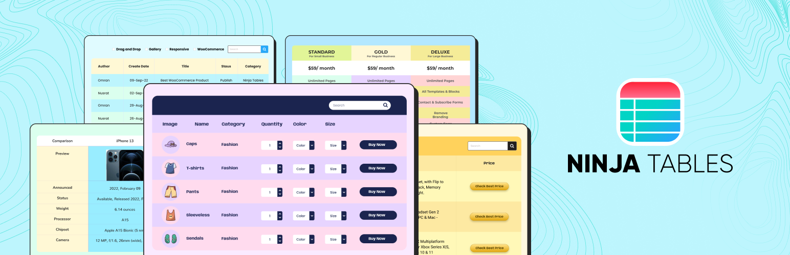 Ninja Tables Pro - The Fastest And Most Diverse Wp Datatables Plugin