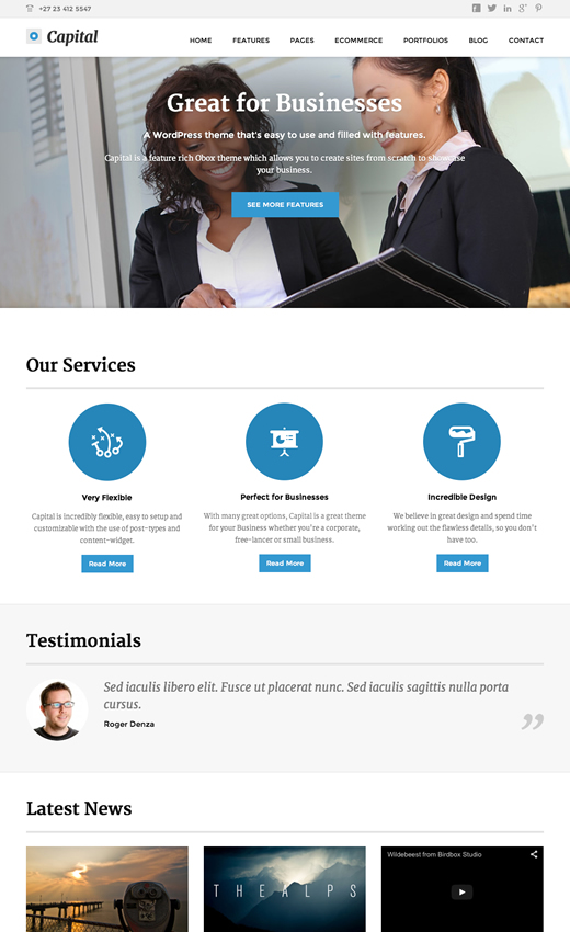 OboxThemes Store WordPress Theme
