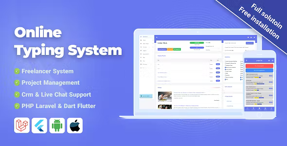 OTS - Laravel Freelancer System - Project Management & Crm With Flutter Applications