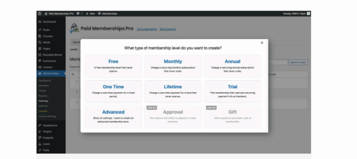 Paid Membership Pro WordPress Plugin with original license key