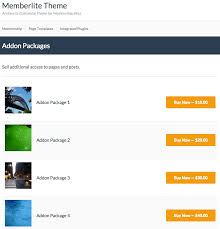 Paid Memberships Pro - Packages