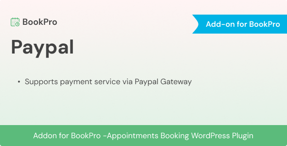 PayPal Payments Standard for BookPro Plugin
