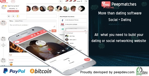 Peepmatches - The ultimate php dating and social script