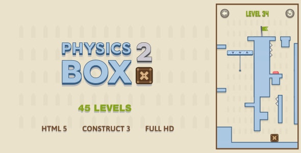 Physics Box 2 - HTML5 Game (Construct3)
