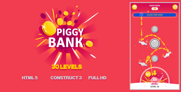 PingPong 4 Players Box Game (Construct 3 | C3P | HTML5)
