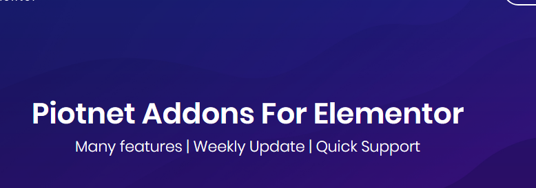 Piotnets For Elementor Pro